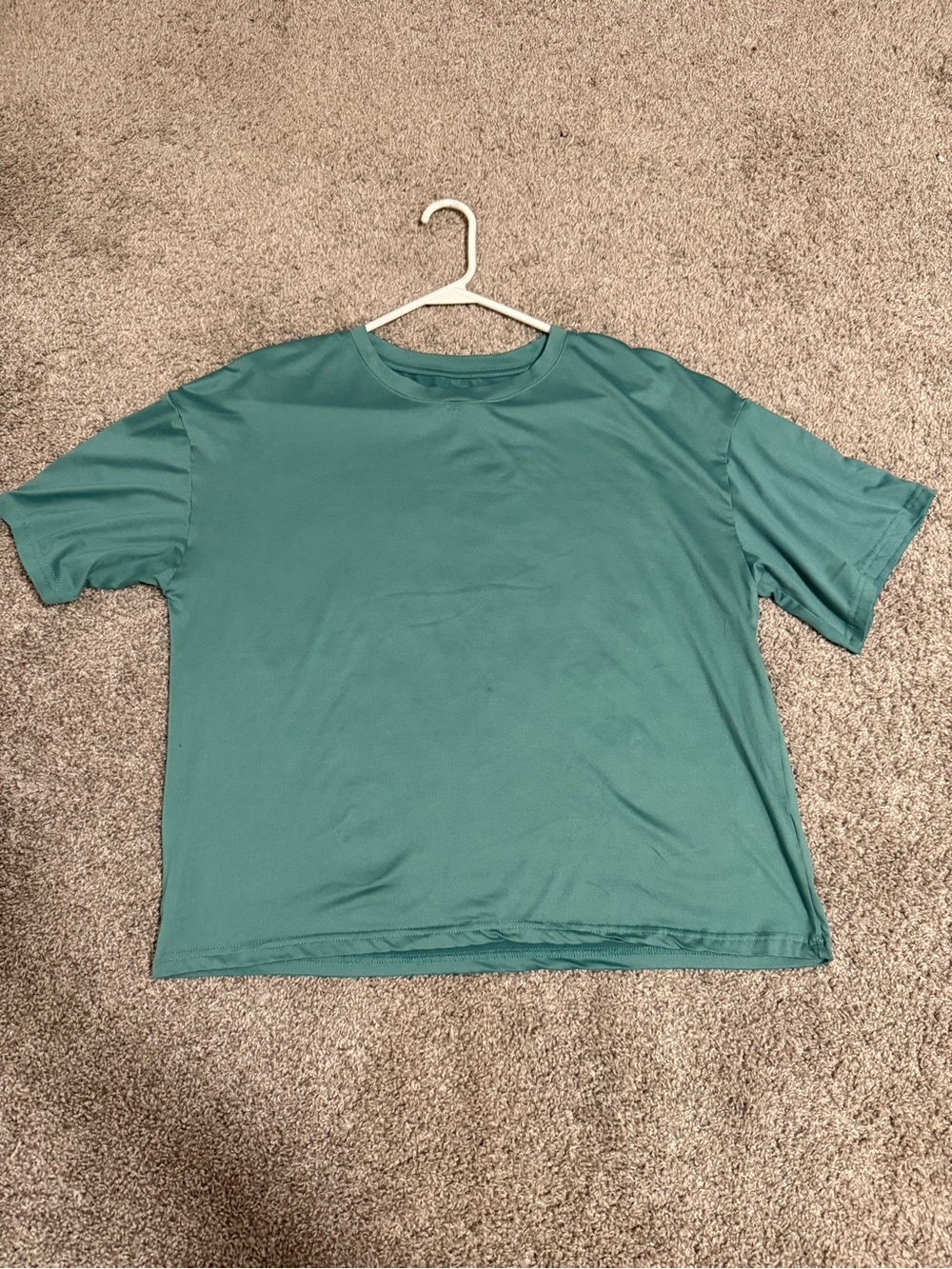 Women’s Teal Crew Neck Short Sleeve Shirt